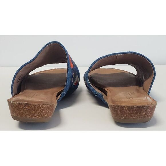Nella Embroider Floral Sandal by Adam Tucker Me Too 7.5 Slip On K2112712 Boho - Picture 10 of 12